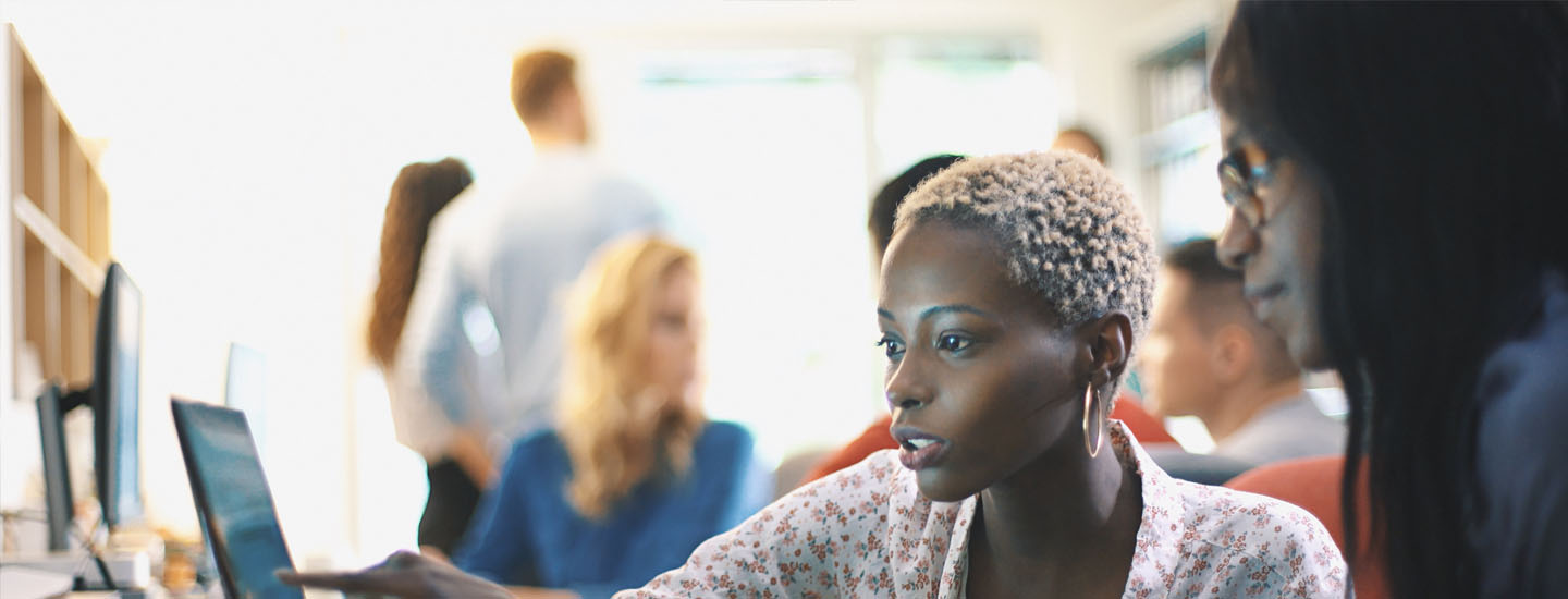 Women working together