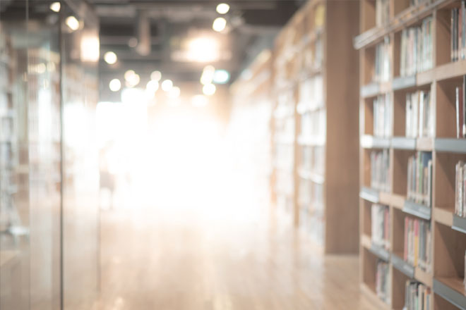 Light in library