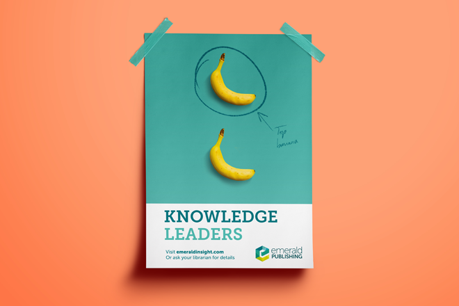 Photo of Emerald Publishing knowledge leader poster mockup