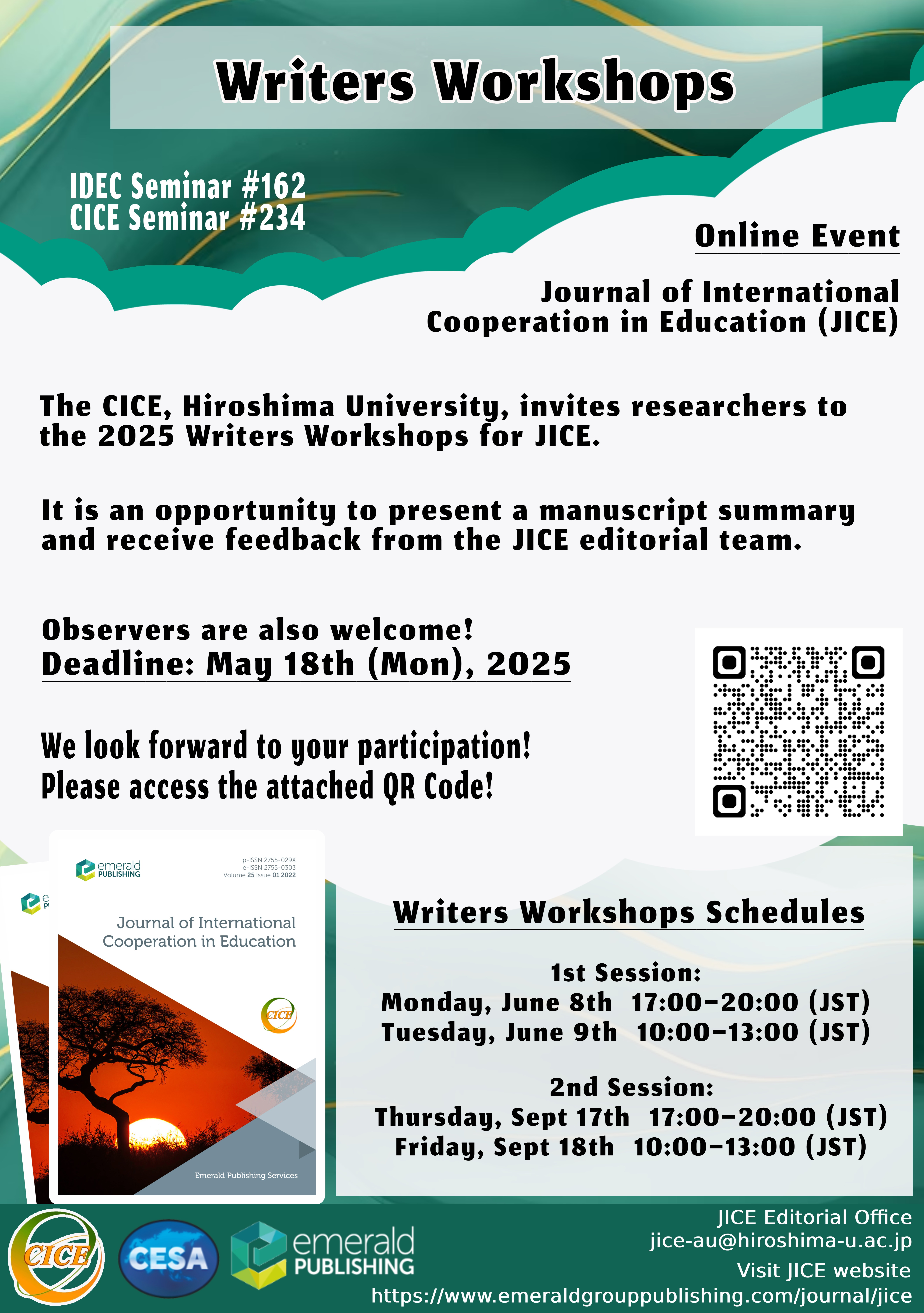 2026 JICE Writer Workshop