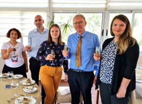 Left to right: Hale Özgit, Ali Öztüren, Galina Berjozkina, Richard Teare and Zanete Garanti