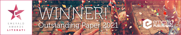 Outstanding paper award banner for email signature