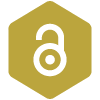 Gold Open Access padlock icon