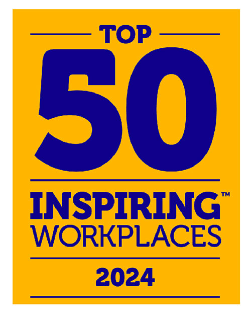 Top 50 Inspiring Workplaces 2024 banner